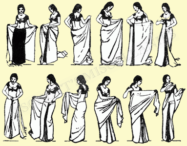 Zakładanie sari