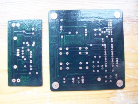 Soldermaska wykonana przy pomocy termoutwardzalnego lakieru En-Solder.