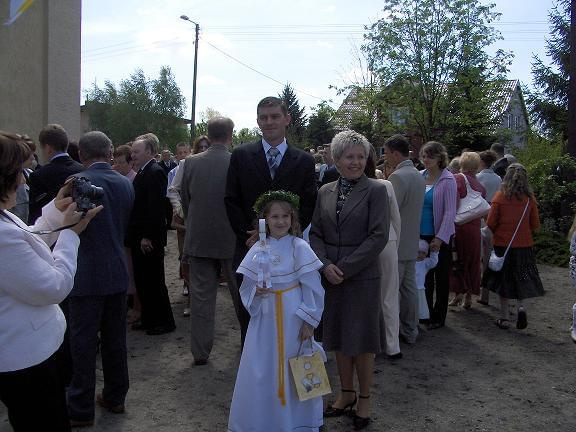 I komunia Sw. naszej mlodszej córci