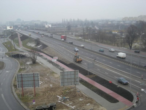 2008-01-24 Budowa wiaduktu nad Rondem Dudajewa