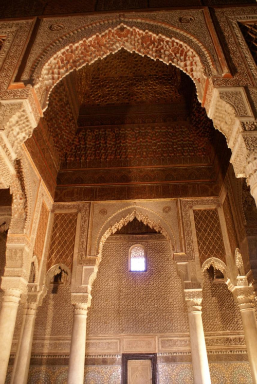 Marrakesz - groby Saadian, Central Hall #Maroko #Marrakesz