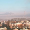 Budzi się dzień - poranne mgły, widok z mojego okna #Kielce #poranek #mgła