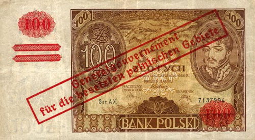 Polska II Wojna Swiatowa Generalne Gubernatorstwo Bank Emisyjny w Polsce 1939