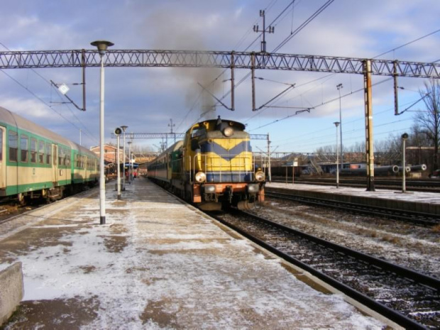 16.02.2008 Stacja Kłodzko Główne SU42-509 z poc. rel. Wrocław Gł.-Kudowa Zdr.