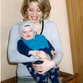 Świeżo upieczona szczęśliwa mama