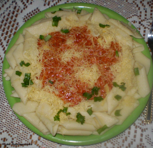 Makaron rigatoni z sosem bolognese #DrugieDania #kulinaria #jedzenie #obiad #makaron #rigatoni #bolognese