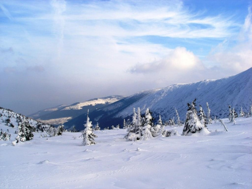 góry zimą karkonosze #zima #góry #karkonosze