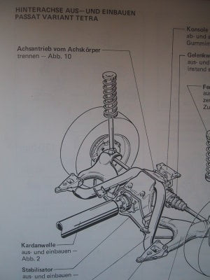 Repleitf PASSAT 81 Fahrwerk.85....9