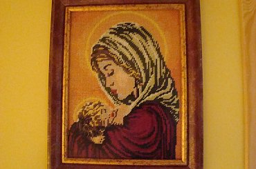 obraz #MatkaBoska #HaftGobelinowy