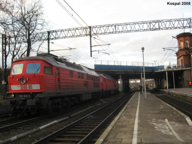 23.03.2008 BR234 144-4 + BR234 467-9 stoją i czekają na BWE wieczornego do Berlina.