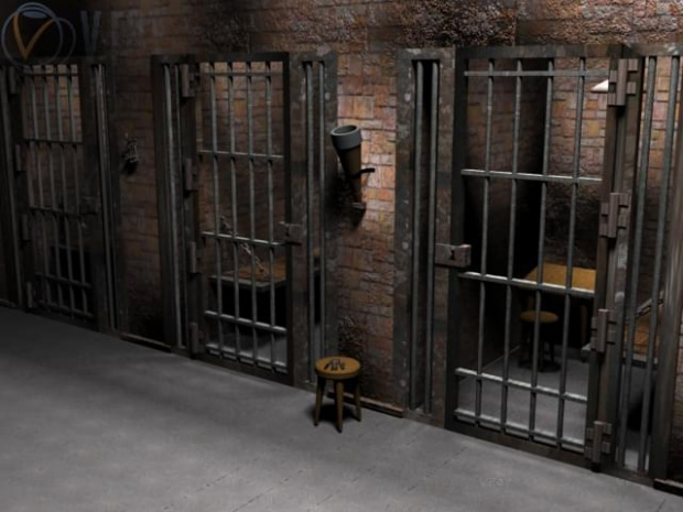 Scenea 3d z maxa 3d. Jail House...