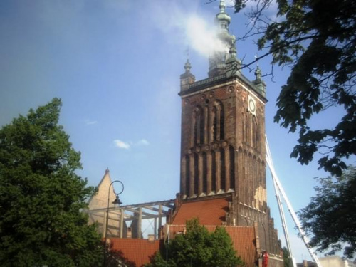 Pożar kościoła Św. Katarzyny w Gdańsku