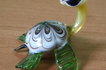 żółw szklany od brata Mirka #żółw #żółwik #kolekcja