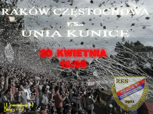 Rakow Czestochowa - Unia Kunice, 30 kwietnia Godz 16:00 #unia #rakow #czestochowa