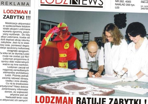 lodzman czuwa !!! jeden z wycinków gazetowych o jego akcjach i działalności ! #Lodzman2008