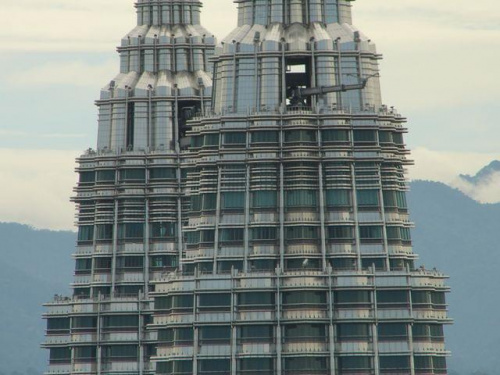 widok z wieży TV (Menara Kuala Lumpur)