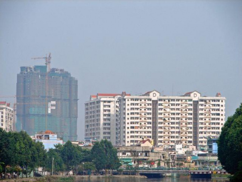 nowe wieżowce w budowie, Ho Chi Minh City