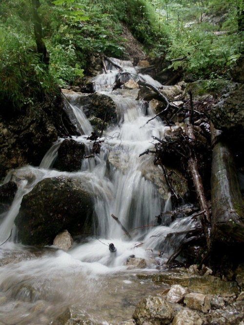 ...urzekające Diery (tu: Horne diery) i te wodospady #góry #mountain #Fatra #Diery #potok #kaskada