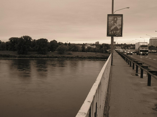 City billboard #most #rzeka #Wisła #Warszawa