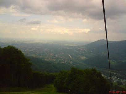 Widok z wyciągu na Czantorie :D