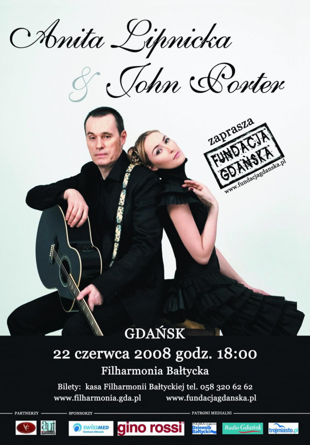 OSTATNI WSPÓLNY KONCERT ANITY LIPNICKIEJ & JOHNA PORTERA W GDAŃSKU