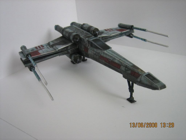 X-Wing w wersji uproszczonej #StarWars #WojnyGwiezdne #ModeleKartonowe