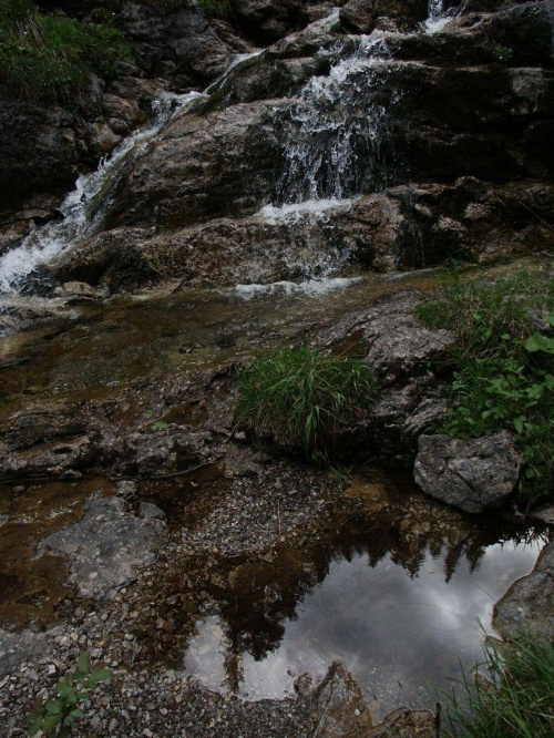 Kaskada na potoku Białym #góry #mountain #Tatry #Zachodnie #wodospad