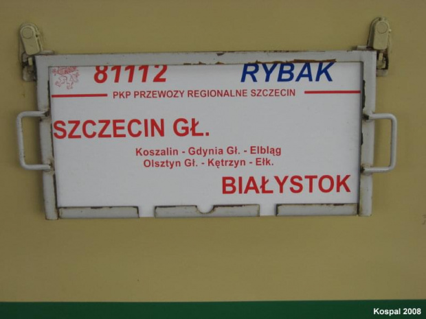 tablica kierunkowa Rybaka