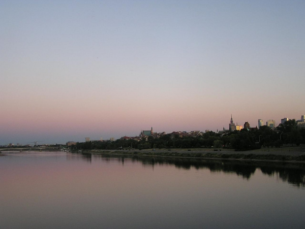 Warszawa - widok na Starówkę i Wisłę #panorama #StareMiasto #Starówka #Warszawa