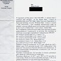 Pismo jakie otrzymałem z Urzędu Marszałkowskiego w odpowiedzi na moje pismo dot. zmian rozkładu na linii Bielsko - Cieszyn.