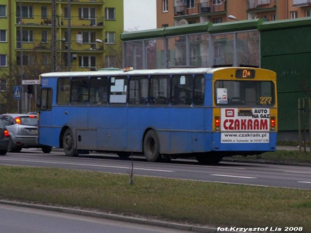 MPK Tarnów #227. 8 lutego 2008. Linia 0A.