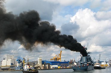 Rosyjski niszczyciel z wizytą w Gdyni #okręt #rosyjski #niszczyciel #Gdynia #port