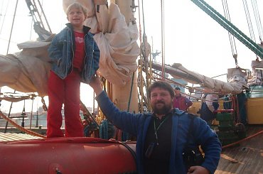 Z córką na żaglowcu "Zawisza Czarny" #Żaglowiec #Morze #Rodzina