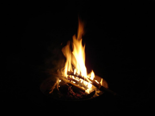 W chłodną noc, ten jeden, jedyny promyk... #ogień
