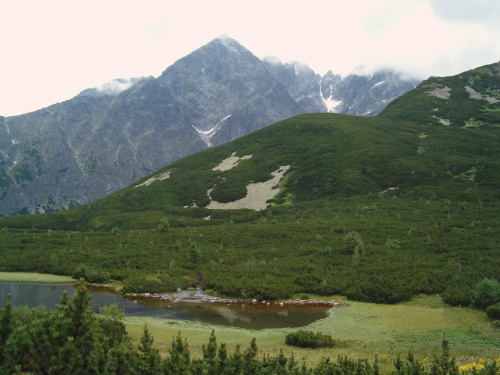 Wielki Biały Staw i Mały Kieżmarski Szczyt #Tatry #góry