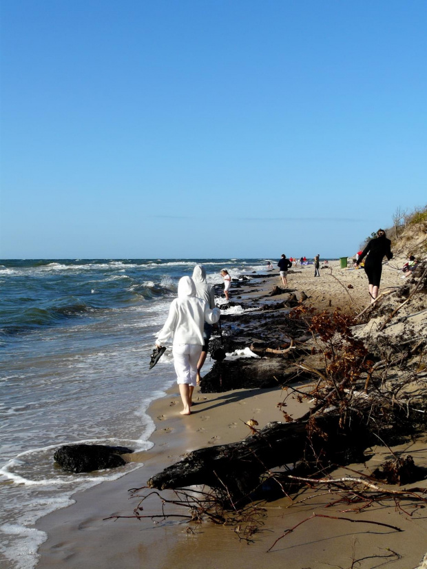 na plaży