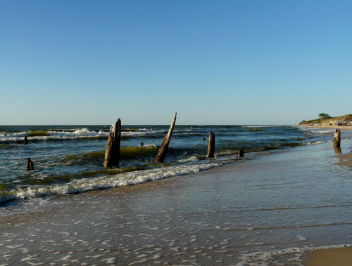 na plaży