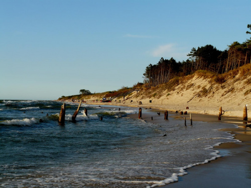 na plaży