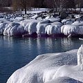 Jezioro Ontario - zima 2007 #jeziora #JezioroOntario #zima #widoki #krajobrazy #Toronto #Kanada