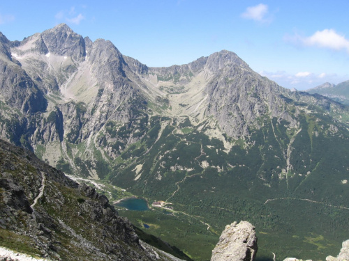 Widok z Rakuskiej Czuby na otoczenie Doliny Kieżmiarskiej.Kołowy i Jagnięcy Szczyt #Góry #Tatry