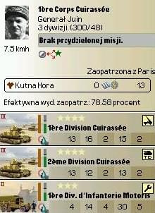 1. Korps. Pancerny był najlepszą francuska jednostką - w drugiej poł. 1940 otrzymał czołgi S-35, a w marcu 1941 nowe wyposażenie dla 1. Dyw. Zmotoryzowanej
