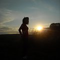 Kasia podczas zachoodu słońca :) #Wakacje2008 #ZachódSłońca