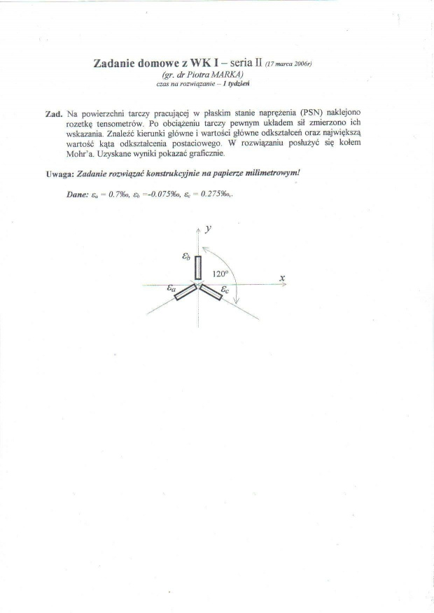 Wytrzymałość konstrukcji I