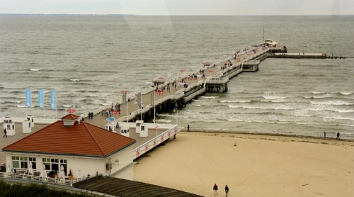 Molo w Sopot, widok z latarni morskiej