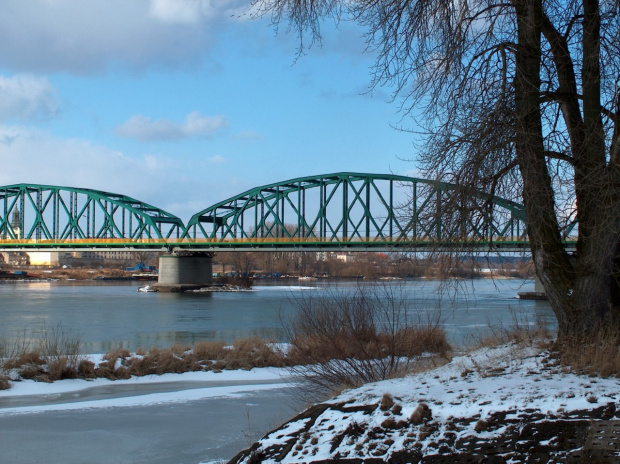 Most Fordoński na "dzikiej" Wiśle