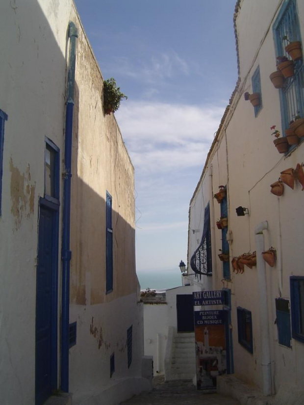 Uliczka w Sidi Bou Said.