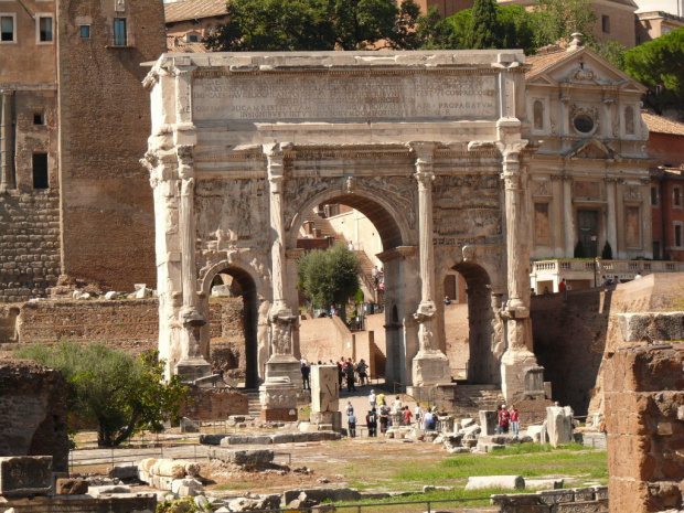Forum Romanum - Łuk Septymiusza Sewera z 203 r. #Rzym