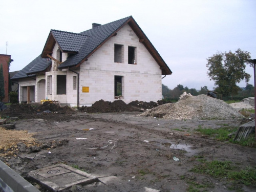 ujęcie z rogu dzialki,od prawej strony