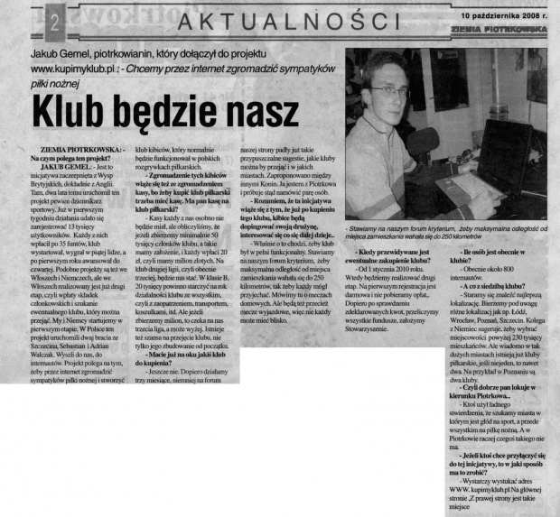 Artykuł na temat www.kupimyklub.pl