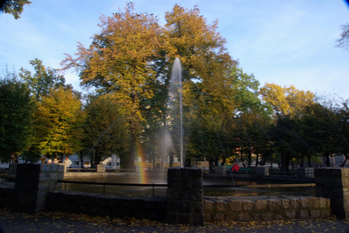 jesienna fontanna